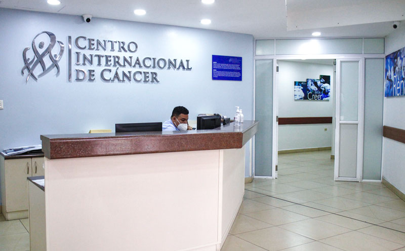 centro internacional de cáncer recepcion